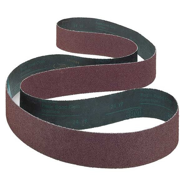 Sanding Belt, Coated, 6 in W, 280 in L, 80 Grit, Medium, Ceramic, 747D, Orange