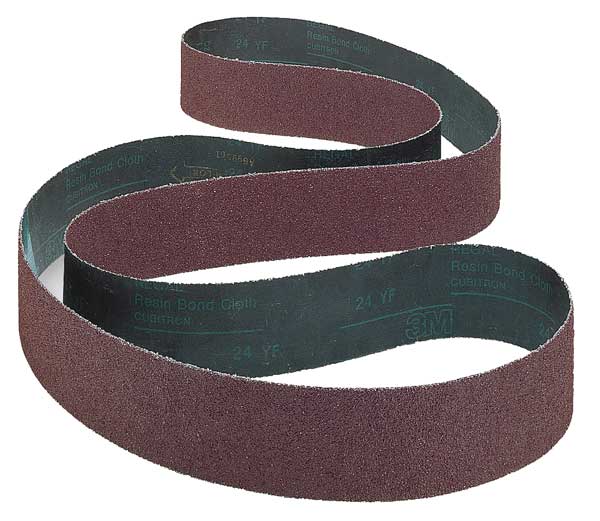 Sanding Belt, Coated, 6 in W, 280 in L, 160 Grit, Very Fine, Aluminum Oxide, 237AA, Gray