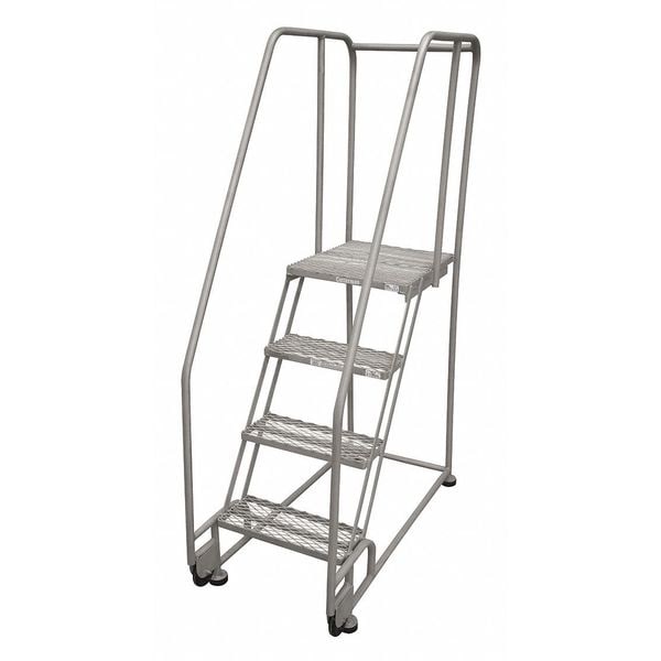 70 in H Steel Tilt and Roll Ladder, 4 Steps