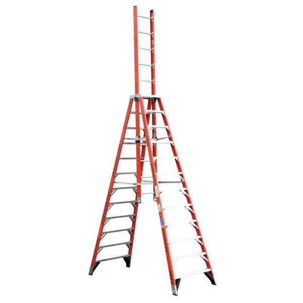 12 ft Trestle Extension Ladder, 300 lb Capacity