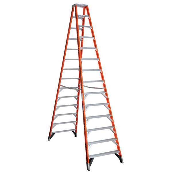 14 ft Fiberglass Twin Stepladder