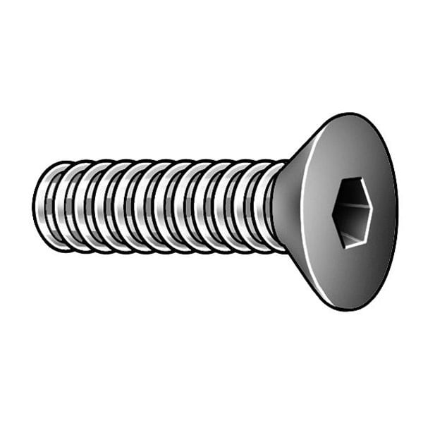 #10-32 Socket Head Cap Screw, Black Oxide Steel, 3/8 in Length, 100 PK
