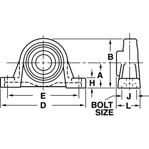 Pillow Block Bearing, Ball, 1