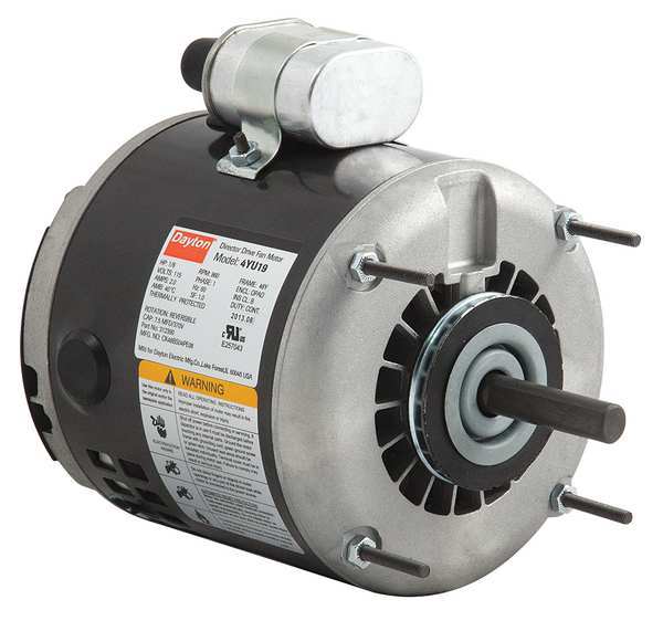 Motor, PSC, 1/8 HP, 860 RPM, 115V, 48, Open