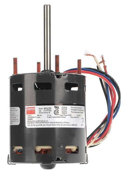 Motor, Sh Pole, 1/25 HP, 1550,115V, 3.3, Open