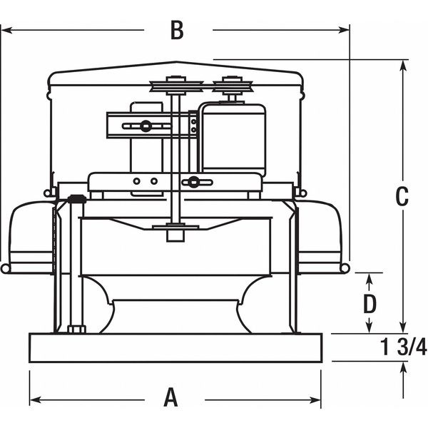 Downblast Less Drive Package, 13-1/4In