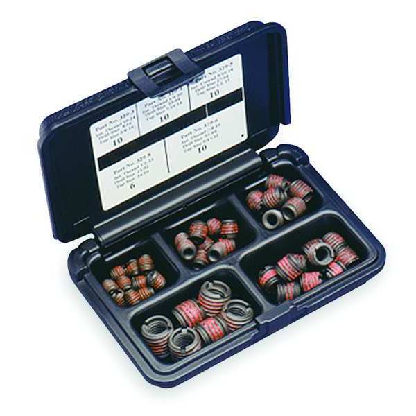 Thread Repair Kit, Self Locking Thread Inserts, 1