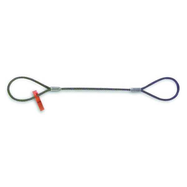 Sling, Wire Rope, L10Ft, VLL11200Lb, 3/4In