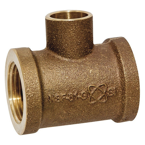 Reducing Tee, Low-Lead Cast Bronze
