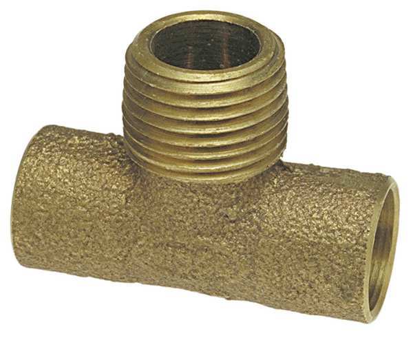 Tee, Low-Lead Cast Bronze, C x C x MNPT