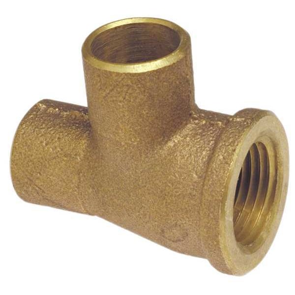 Tee, Low-Lead Cast Bronze, C x FNPT x C