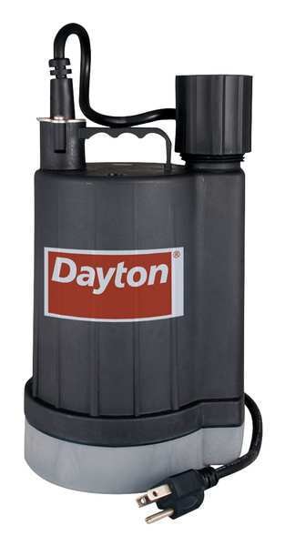 Sensor Utility Pump, 1/4HP, 120V, 50ft.Cord