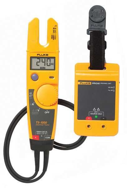 Clamp Meter Kit, LCD, 100 A, 0.5 in (13 mm) Jaw Capacity, CAT III 1000V, CAT IV 600V Safety Rating
