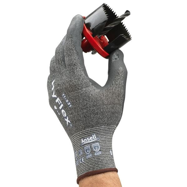Cut Resistant Coated Gloves, A2 Cut Level, Nitrile, S, 1 PR