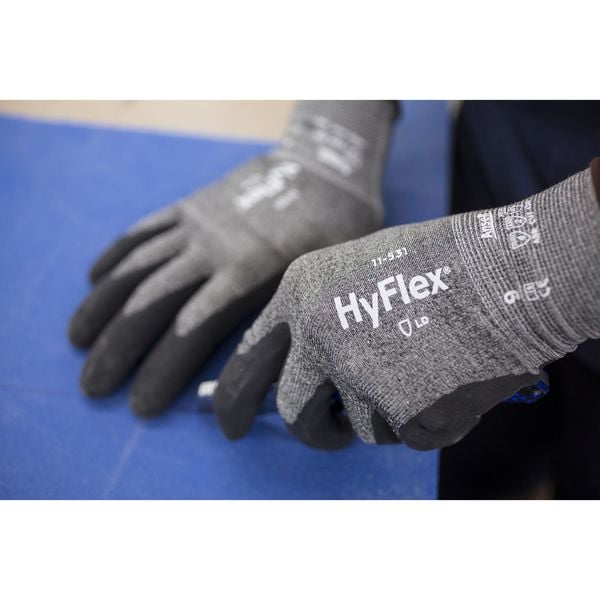 Cut Resistant Coated Gloves, A2 Cut Level, Nitrile, S, 1 PR