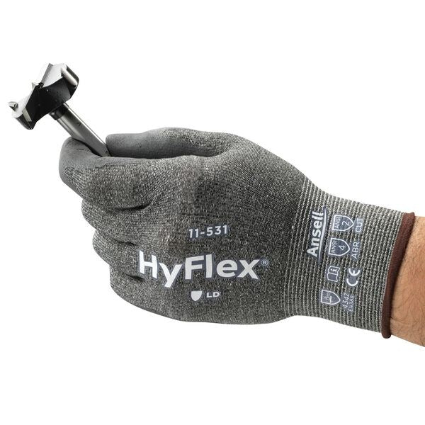 Cut Resistant Coated Gloves, A2 Cut Level, Nitrile, S, 1 PR