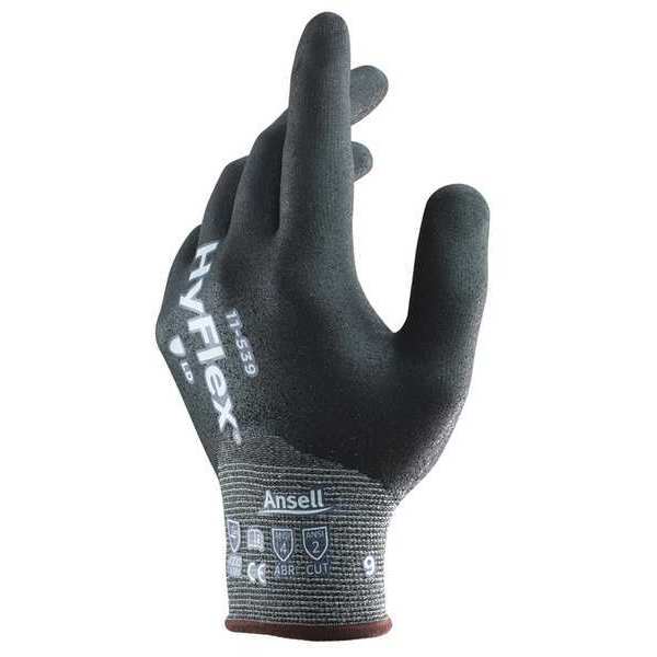 Cut Resistant Coated Gloves, A2 Cut Level, Nitrile, S, 1 PR