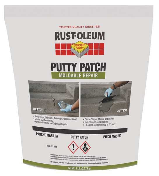 Gray Cement Putty, 3 lb. Pouch