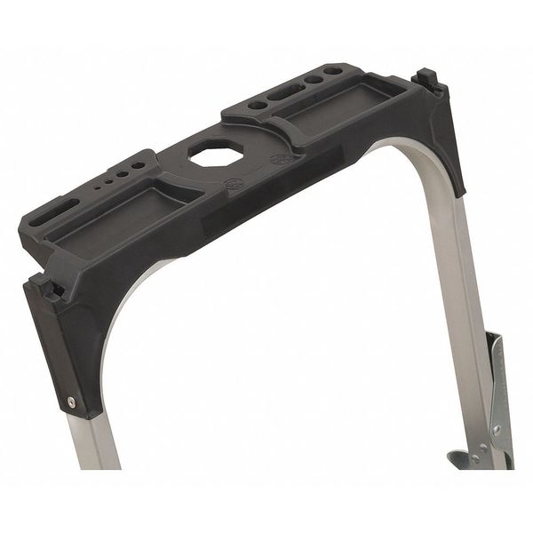 4 Steps, Aluminum Step Stool, 300 lb. Load Capacity, Silver