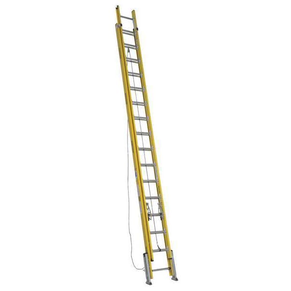 Fiberglass Extension Ladder, 375 lb Load Capacity