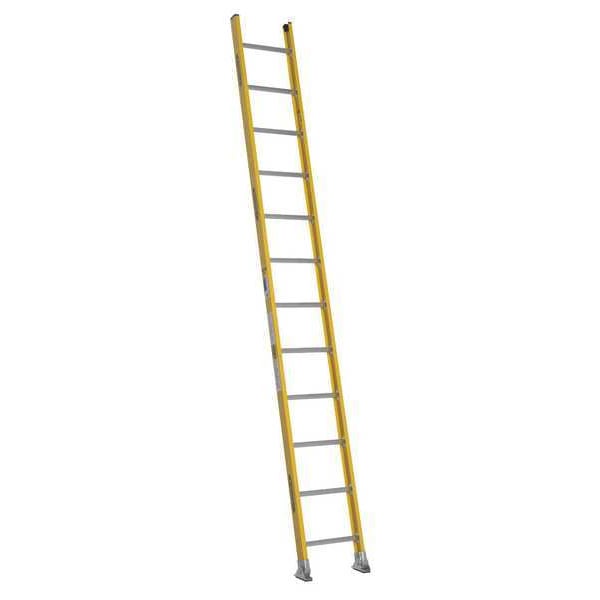 Straight Ladder, Fiberglass, 375 lb Load Capacity