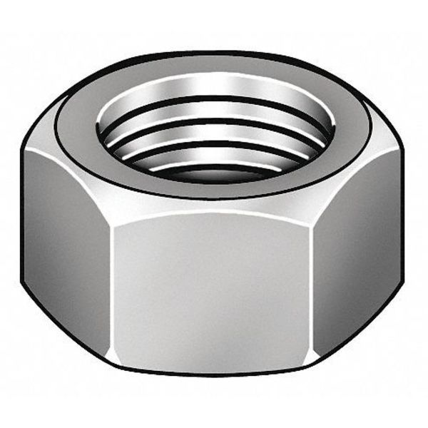Hex Nut, M2.5-0.45, Brass, Not Graded, Plain, 2 mm Ht, 100 PK