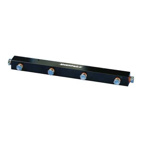 A65, 7 Port, Hydraulic Manifold, 14 in Long
