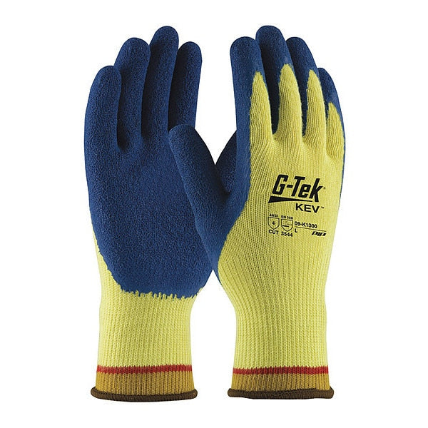 Cut Resistant Coated Gloves, A4 Cut Level, Latex, L, 12PK
