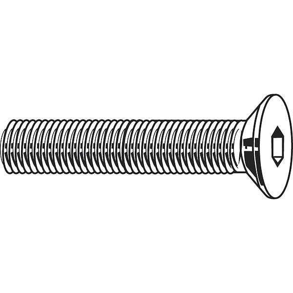 #10-32 Socket Head Cap Screw, Zinc Plated Steel, 1-1/2 in Length, 100 PK