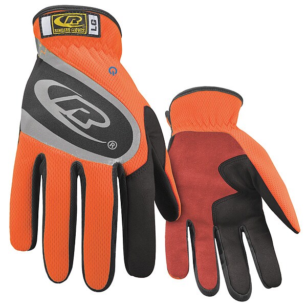 Mechanics Gloves, 9, Orange