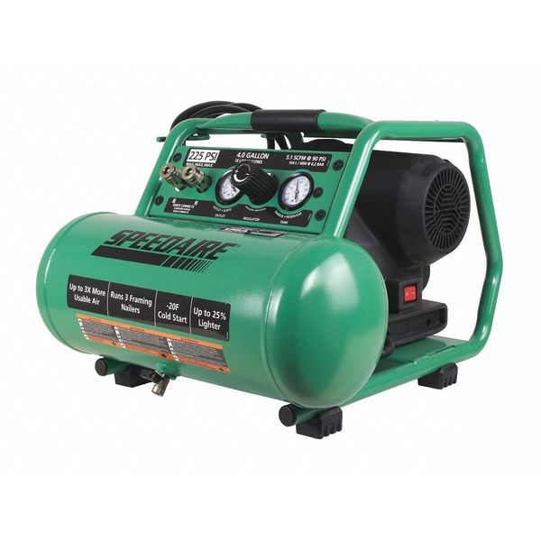 Portable Air Compressor, Oil Free, 1.70 HP