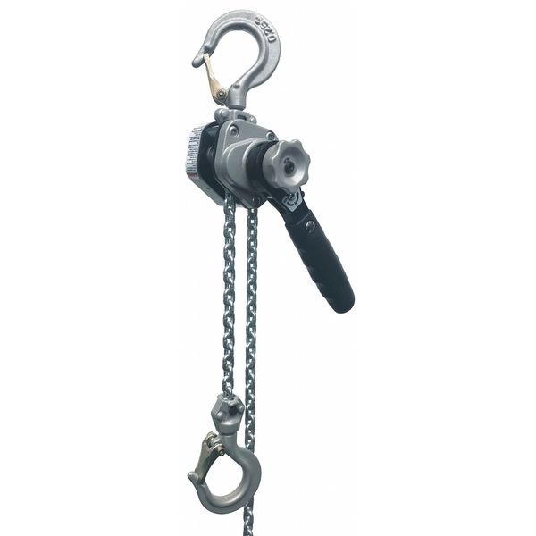 Lever Chain Hoist, 550 lb Load Capacity, 5 ft Hoist Lift, 13/16 in Hook Opening