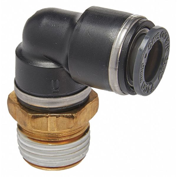 Male Elbow, Compression Type, Brass, PK2