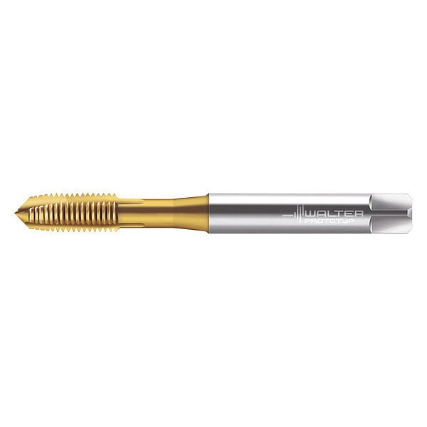 Spiral Point Tap, #8-32, Taper, UNC, 3 Flutes, TiN