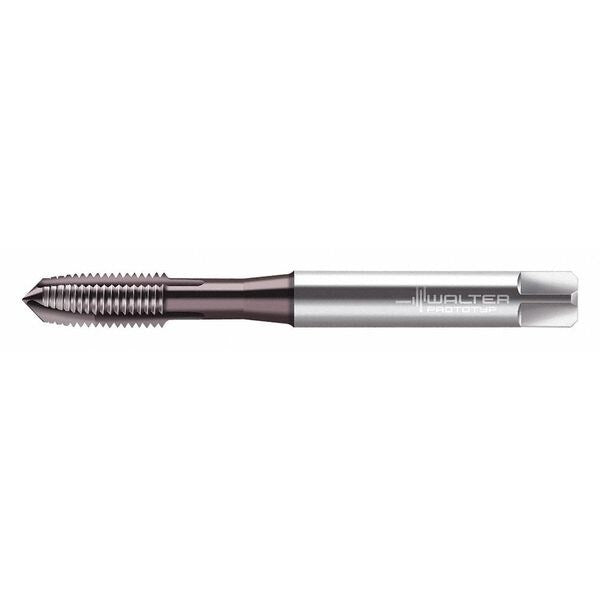 Spiral Point Tap, M6-1, Taper, Metric Coarse, 3 Flutes, Hard Lube