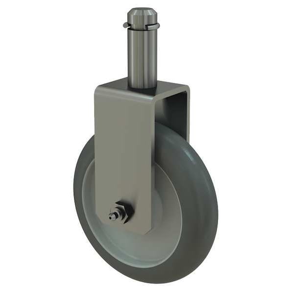 Rigid Stem Caster, H5 In, 21 In Channel, PR