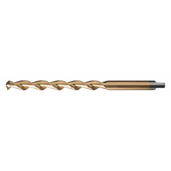 118° HSS Parabolic Taper Length Drill Cleveland 2565-TN TiN HSS RHS/RHC 1/16