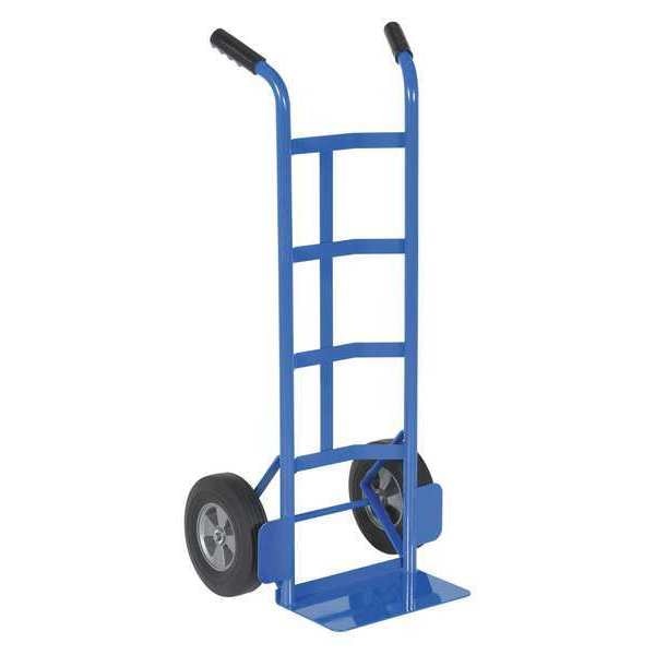 Blue Steel Dual Handle Hand Truck Hard Rubber Wheels 500 lb