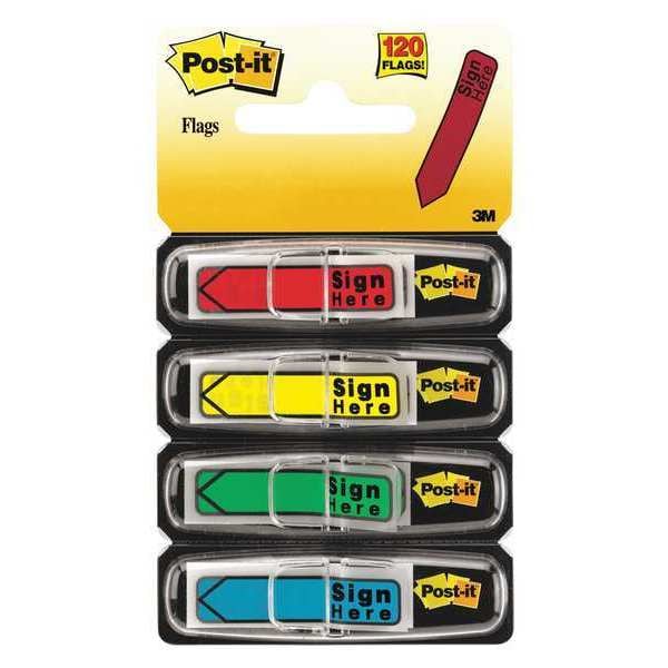 Flag, Sign Here, Assorted, PK120