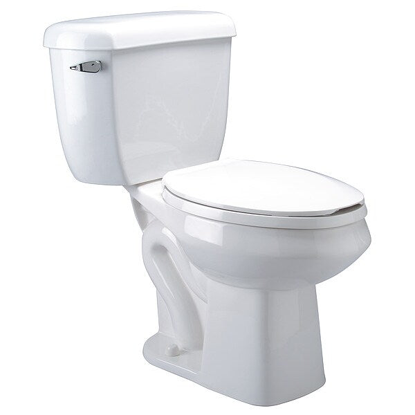 Tank Toilet, 1.1 gpf, Pressure Assist Tank, Floor Mount Mount, Elongated, White