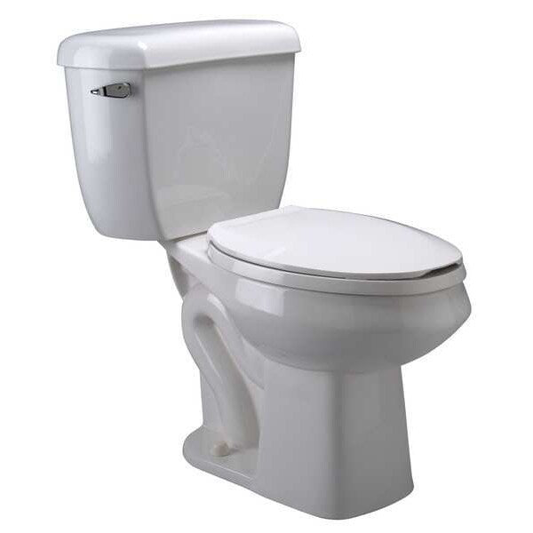 Tank Toilet, 1.1 gpf, Pressure Assist Tank, Floor Mount Mount, Elongated, White