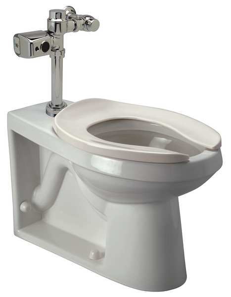 Flush Valve Toilet, 1.1 gpf, Flush Valve, Floor Mount, Elongated, White