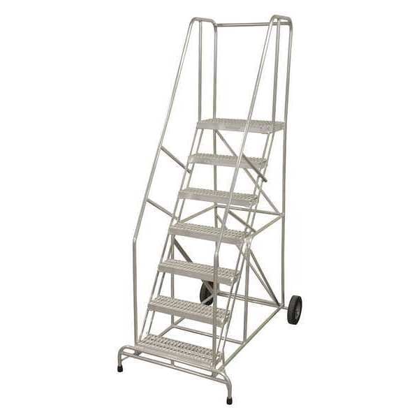 90 in H Aluminum Wheelbarrow Ladder, 6 Steps