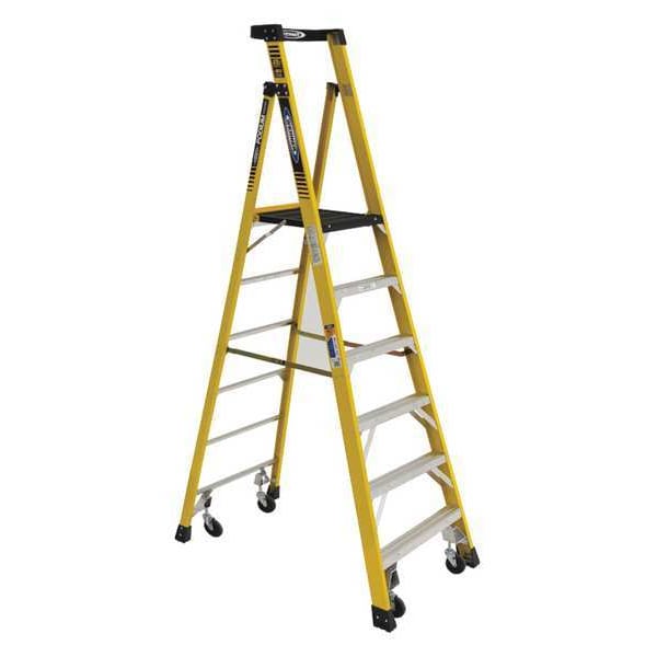 9 ft Fiberglass Podium Stepladder