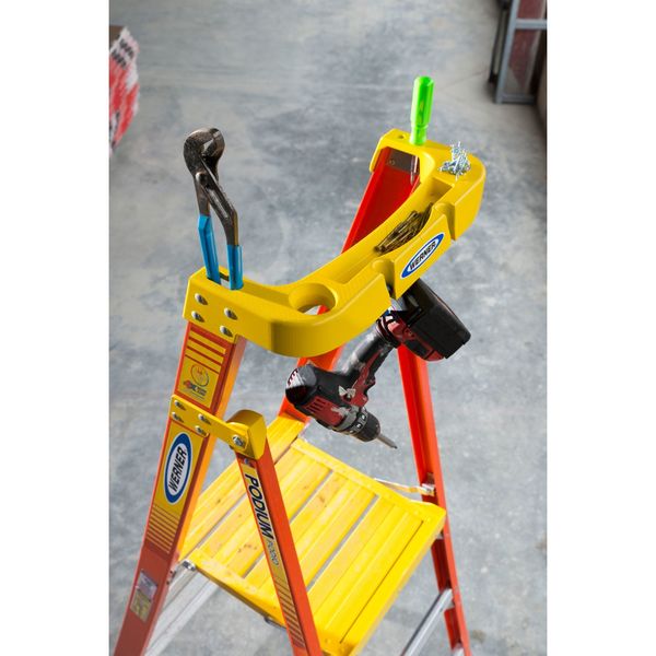 7 ft Fiberglass Podium Stepladder
