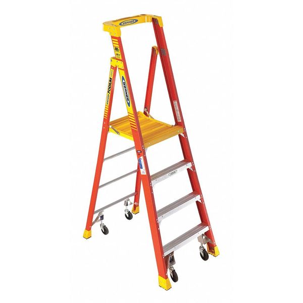 7 ft Fiberglass Podium Stepladder