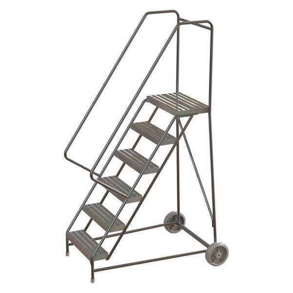 92 in H Aluminum Wheelbarrow Ladder, 6 Steps