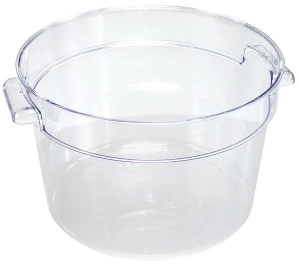 Round Storage Container, Clear, 8qt.