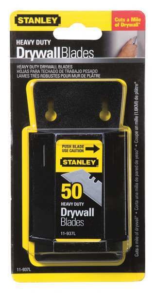 Utility Blade, Steel, 2-7/16 in. L, PK50