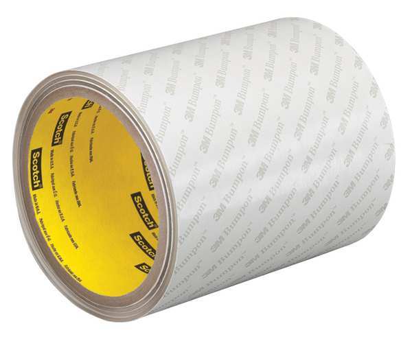 Bumper, Self Adhesive, 4-1/2 Inx10ft, Clear